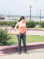 Girl peeing in public 03